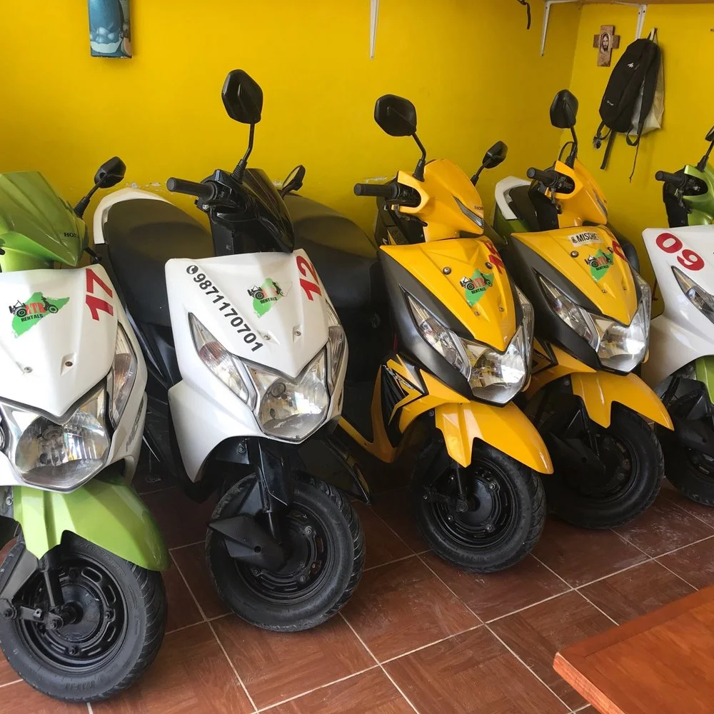 Scooters at Shop